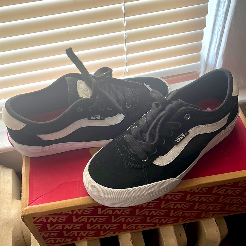 VANS pro skate sk8 shoes low black 2.5 Youth